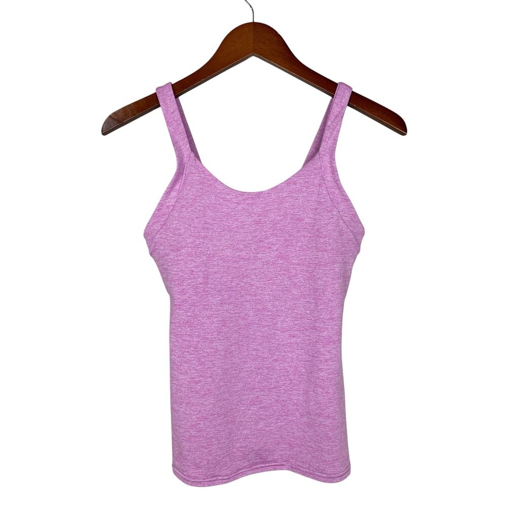 Alo Yoga Alosoft Complete Tank Top Purple Pink Built In Bra Women's S